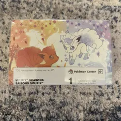 Pokemon Center Vulpix Seasons Double Deck Box TCG Card Case Exclusive Sealed - Image 1