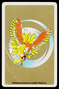 Golduck 5 of Spades Pokemon Gold Deck Playing Card Heavily Played - Image 2