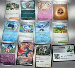 Pokemon Scarlet & Violet Journey Together 10 Card Lot Wooper Articuno Online Co… - Image 1