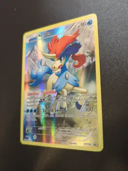 Pokemon Keldeo XY118 Holo Black Star Promo Card NM Full Art - Image 2