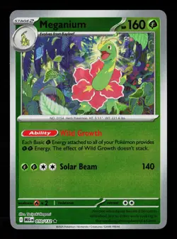 Meganium 010/132 Reverse Holofoil Mega Evolution Pokemon Card -B7 - Image 1
