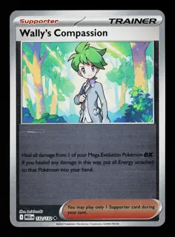 Wally's Compassion 132/132 Reverse Holofoil Mega Evolution Pokemon Card -B5 - Image 1