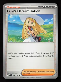 Lillie's Determination 119/132 Mega Evolution Pokemon Card -B11 - Image 1