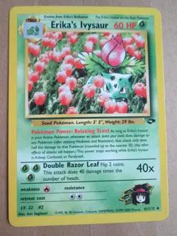 Erika's Ivysaur - 41/132 - Uncommon WOTC TCG—Gym Challenge Pokemon Card - Image 1