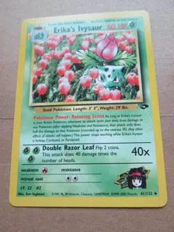 Erika's Ivysaur - 41/132 - Uncommon WOTC TCG—Gym Challenge Pokemon Card - Image 5