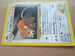 Lt. Surge's Raticate - 53/132 - Common WOTC TCG—Gym Challenge Pokemon Card - Image 3