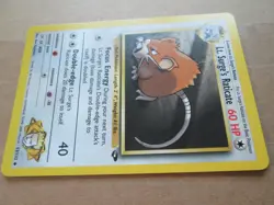 Lt. Surge's Raticate - 53/132 - Common WOTC TCG—Gym Challenge Pokemon Card - Image 4