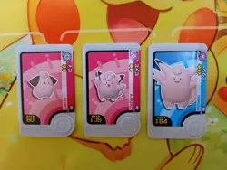 Cleffa Clefairy Clefable Mezastar Frienda Pokemon Card Japanese Pick Tag Tip - Image 1