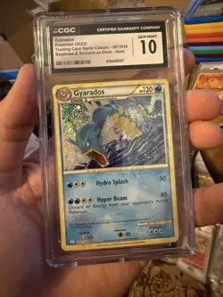 Pokemon Gyarados 007/034 Holo CLB Trading Card Game Classic CGC 10 Gem Mint - Image 1