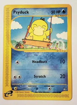 Pokemon TCG Psyduck Aquapolis 104/147 Reverse Holo Common 50 HP English Card - Image 1