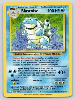 Blastoise 003/034 Holo Classic Collection Trading Card Game Classic Pokemon NM - Image 1