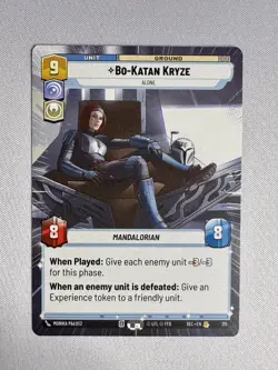 Star Wars Unlimited Bo-Katan Kryze Unit Card 315 Secret Rare FFG English - Image 1