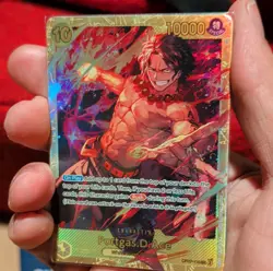 Bandai One Piece Card Game OP02 Portgas D. Ace OP07-119 Lot of 2 Holo Rush - Image 3