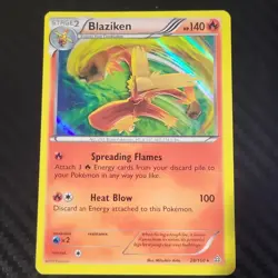 Pokemon Blaziken XY Primal Clash 28/160 Stage 2 140 HP Holo Rare Card - Image 1