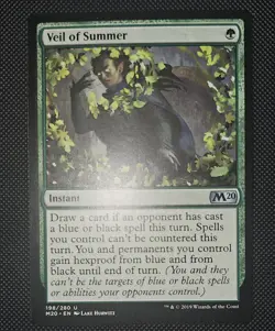 MTG Veil Of Summer 198/280 Core Set 2020 NM - Image 1