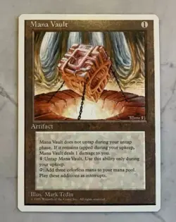 Mana Vault MTG Fourth Edition NM/EX ** Commander Staple ** - Image 1