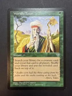 Worldly Tutor 1996 Magic The Gathering - Image 1