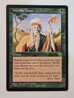 MTG Worldly Tutor Mirage 255 Regular Uncommon - Image 2