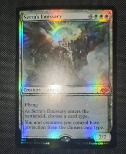 MTG SHOWCASE FOIL Serra's Emissary 333 Mythic Rare NM - Image 1