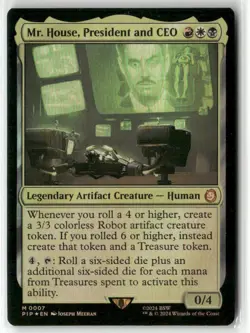 Mr. House, President and CEO Foil M Universes Beyond: Fallout 7 NM - Image 1