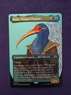 Nadu, Winged Wisdom - Borderless - Modern Horizons 3 - NM- MTG - Image 1