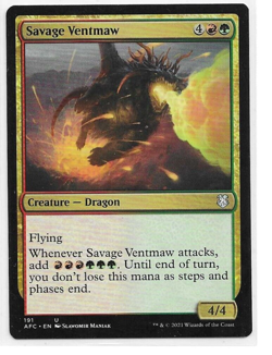 Savage Ventmaw MTG Commander: Adventures in the Forgotten Realms Uncommon - Image 1