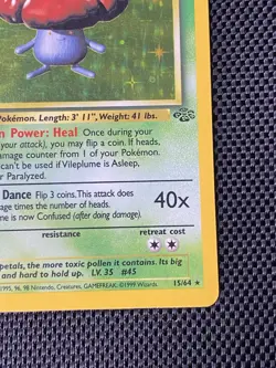 Vileplume - Jungle Holo Rare 15/64 - Pokemon TCG (Vintage WOTC) - LP/MP - Image 4