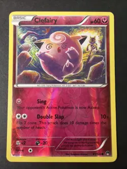 Clefairy 81/122 Breakpoint Reverse Holo - Pokemon TCG 2016 LP Excellent - Image 1