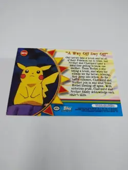 MINT A Way Off Day Off OR15 Charizad Topps Series 3 Orange Blue Logo 1st Print - Image 2