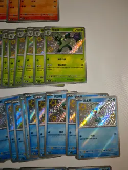 Pokemon TCG Paldean Starters shiny holo lot of 156 sheets. JM64 - Image 3