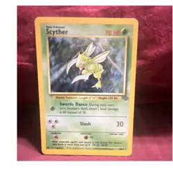 Pokemon Scyther Jungle holo Rare 10/64 70 HP Basic Unlimited 1999 WOTC English - Image 1