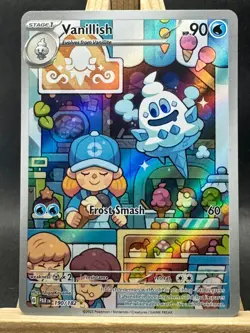 Vanillish Illustration Rare Pokemon TCG - SV04: Paradox Rift 190/182 NM - Image 1