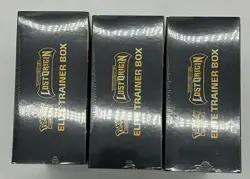 Lot of (3) Pokemon TCG Sword & Shield Lost Origin Elite Trainer Boxes SEALED - Image 5