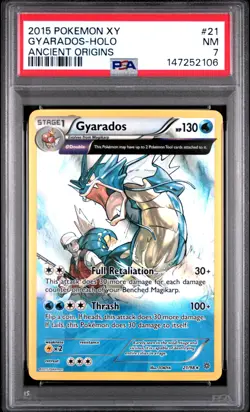 147252106 Gyarados 2015 Pokemon XY Ancient Origins #21/98 Promos Holo PSA 7 - Image 1