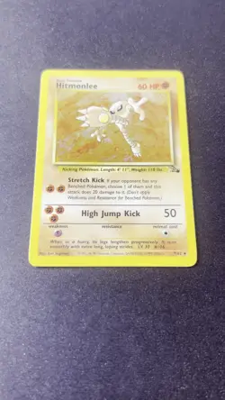 Hitmonlee 7/62 Holo - Pokemon Fossil - Image 2
