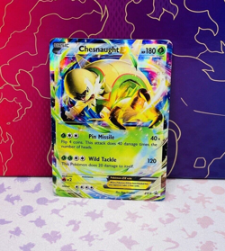 Pokemon TCG Chesnaught EX XY18 BLACK STAR PROMO MP 2014 - Image 1