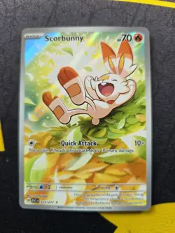 Scorbunny 225/217 Ascended Heroes Pokemon TCG Illustration Rare Holo - Image 1