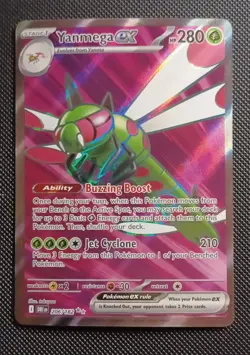 Pokemon TCG Yanmega EX Double Rare Holo 206/182 Destined Rivals - Image 1