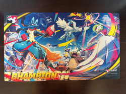 Mega Lucario vs Gardevoir Play! Pokemon Official TCG League Cup Champion Playmat - Image 1