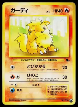Growlithe 26 Squirtle Intro Deck Pokemon Japanese Lightly Played - Image 1