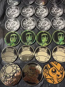 36 Official Pokemon TCG Coins, Snorlax, Erika, Charizard And More - Image 2
