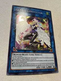Yu-Gi-Oh Harpie Conductor BLHR-EN047 1st Ed Secret Rare MP/HP (see photos) - Image 2