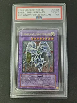 Yugioh Elemental Hero Shining Flare Wingman EEN-DE036 Ultimate 1st Ed (GERMAN) - Image 1