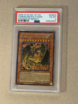 2006 Yu-Gi-Oh! 1st Ed. Hamon, Lord of Striking Thunder SOI-EN002 PSA 6 EX-MT - Image 1