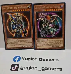 YUGIOH BLACK LUSTER SOLDIER CHAOS EMPEROR DRAGON RARE LIGHT PLAYED TOCH - Image 1