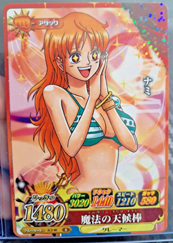 2011 One Piece BANDAI BERRY MATCH NAMI IC2-08 VERY EARLY CARD LUFFY CREW HOLO - Image 1