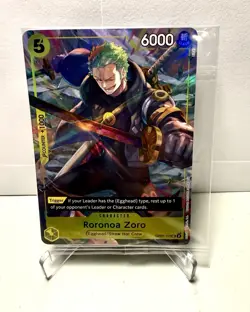 One Piece TCG Roronoa Zoro OP07-113 Illustration Box Vol. 3 Promo NM Sealed - Image 1