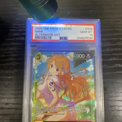 2026 ONE PIECE NAMI ALTERNATE ART STARTER DECK ST29-EGGHEAD #008 PSA 10 Read! 😬 - Image 3