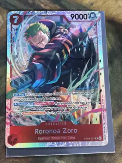 One Piece Roronoa Zoro EB04-007 SR ENGLISH OP15 - Image 1