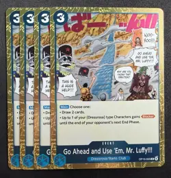 One Piece - Go Ahead and Use 'Em, Mr. Luffy!!! OP15-055 Foil Playset (x4) - Image 1